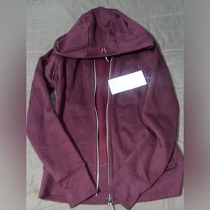 NWT Lululemon Scuba Full-Zip Hoodie Garnet